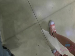 ブロンド, 爸, 露出狂, 彼女, キス, オーガズム, ハメ撮り, オマンコ