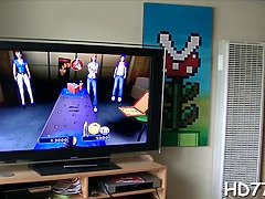 Beauté, Blonde, Sucer une bite, Gorge profonde, Queue, Pov, Rasée, Suçant