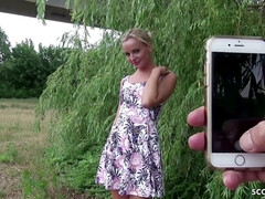 Leie, Blondine, Blasen, Deutsch, Hardcore, Geld, Realität, Jungendliche (18+)