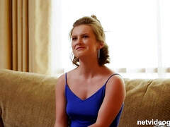 Salacious lassie thrilling porn interview video