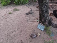 Leie, Bikini, Fingern, Flashen, Öffentlich, Muschi, Rasiert, Weibliche ejakulation