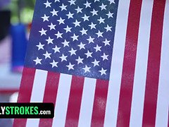 Amerikaans, Dichtbij, Sperma shot, Groep, Ruw, Taboe, Tiener, Trio