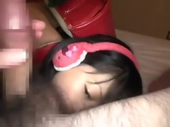 Delightful Japanese hussy making a kinky fetish performance