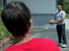 Blond, Pijpbeurt, Lul, Sperma in gezicht, Likken, Moeder, Kut duiken, Kort haar