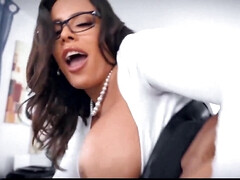 Anal, Gros cul, Gros seins, Sucer une bite, Queue, Hard, Fille latino, Bureau