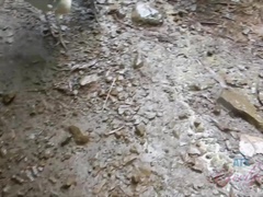 Enthousiasteling, Bruinharig, Vingeren, Vriendin, Handbeurt, Orgasme, Klein, Nat