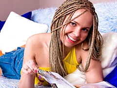 Leie, Fingern, Masturbation, Natürlichen titten, Strümpfe, Jungendliche (18+), Titten, Spielzeuge