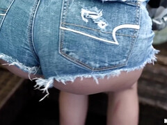 Cul, Sucer une bite, Brunette brune, Queue, Hard, Chatte, Adolescente, Nénés