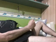 Leie, Grosser schwanz, Spermaladung, Europäisch, Schwul, Masturbation, Solo, Spanisch
