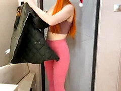 Sucer une bite, Tir de sperme, Gorge profonde, En levrette, Fait maison, Pov, Rousse roux, Serré