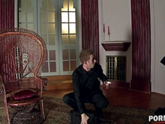 アナル, アスtoマウス, フェラチオ, イく瞬間, 目瞪口呆, ヒール, 赤毛, タトゥー