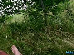 Rubia, Mamada, Estilo perrito, Europeo, Dinero, Al aire libre, Realidad, Tetas