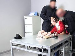 Mamada, Atrapados, Garganta profunda, Hombre hombre mujer, Coleta, Policía, Adolescente, Uniforme