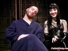 Bondage discipline sadomasochisme, Gebondenheid, Dominante vrouw, Fetisj, Hd, Ruw, Slaaf, Tatoeage