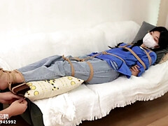 Asiatique, Bondage, Pieds, Fétiche