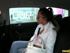 Leie, Schönheit, Blasen, Braunhaarige, Auto, Realität, Schlampe, Titten