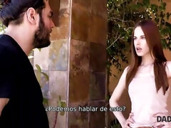 Amateur, Attrapée, Papa, Hd, Chatte, Rasée, Maigrichonne, Adolescente