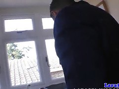 Braunhaarige, Europäisch, Latex, Reif, Mutti, Stiefmutter, Strümpfe, Titten