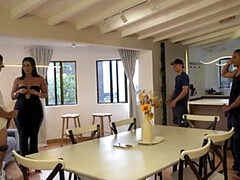 Amateur, Sucer une bite, Éjaculer dans la bouche, Fait maison, Fille latino, Chatte, Rugueux, Épouse