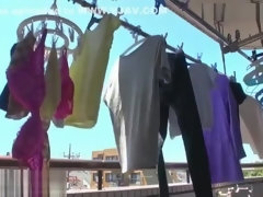 Asiático, Universidad, Corridas, Fetiche, Japonés, Bragas, Solo, Adolescente