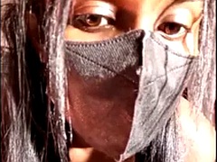 素人, アジア人, デカパイ, 黒人, 茶髪の, 公共, 一人, オッパイの