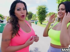 デカパイ, 巨乳な, イく瞬間, バック, ラティーナ, 淫乱熟女, 剃毛, 三人