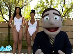 Grote kont, Grote mammen, Zwart, Bruinharig, Hd, Latijnse vrouw, Webcamera, Worstelen