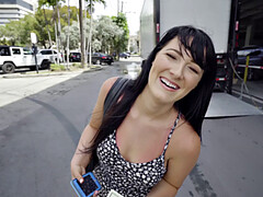 Tetas grandes, Mamada, Morena, Estilo perrito, Al aire libre, Pov, Coño