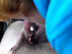 Enthousiasteling, Sperma shot, Handbeurt