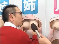Aziatisch, Grote mammen, Pijpbeurt, Groepseks ejactulatie, Sperma, Sperma shot, Handbeurt, Japaans