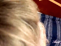 Tía, Rubia, Mamada, Madres para coger, Pov