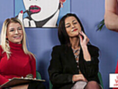 Brits, Europees, Dominante vrouw, Hakken, Aanwijzingen, Slipje, Kousen, Bekijker