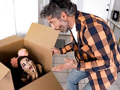 Kont, Pijpbeurt, Bruinharig, Hondjeshouding, Natuurlijke tieten, Mager, Tiener, Tieten likken