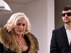 デカパイ, ブロンド, フェラチオ, 浮気する, 熟年, オマンコ, ストッキング, ヴァージン