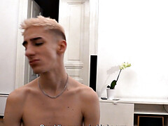 Leie, Blasen, Spermaladung, Schwul, Handjob, Pornostars, Realität, Dürr