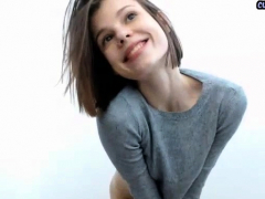 素人, アナル, お尻, 茶髪の, 一人, ティーン, おもちゃ, ウェブカメラ