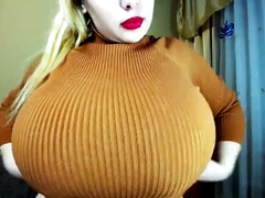 Belle grosse femme bgf, Gros seins, Blonde, Plantureuse, Monstre, Solo, Nénés, Webcam