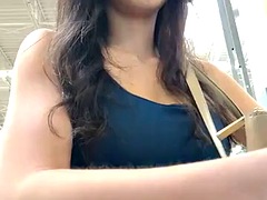 Braunhaarige, Klaffend, Masturbation, Im freien, Höschen, Solo, Titten, Spielzeuge