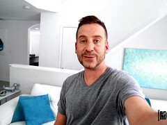 アメリカ人, フェラチオ, 彼氏, チン, 彼女, 手コキする, オマンコ, 三人