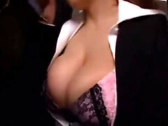 アジア人, デカパイ, フェラチオ, イく瞬間, フェティッシュ, 日本人, 公共