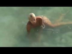 Strand, Blondine, Paar, Im freien, Öffentlich, Realität, Spion, Spanner