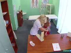 Stellung 69, Leie, Fingern, Lesbisch, Lecken, Krankenschwester, Büro, Uniform