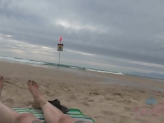 Playa, Rubia, Novia, Pov, Público, Coño, Flaco, Adolescente