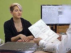 Loan4k. naughty lussy fleshy uses her sexual charms to get necessary credit