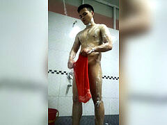 Asiatisch, Bad, Sporthalle, Nackt, Im freien, Öffentlich, Spion, Spanner