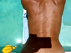 Hot Pornstars Get Anal Fucked Poolside - Big Tits & Moaning