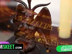 Massage, Naine, Rasée, Jarretelles, Tabou, Adolescente, Plan cul à trois, Nénés