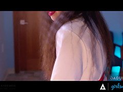 デカパイ, 指いじり, レズビアン, なめる, 淫乱熟女, オマンコ, 現実, 三人