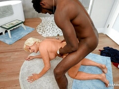 デカチン, 黒人, 巨乳な, 異人種間, 淫乱熟女, 母, オマンコ, 馬乗り