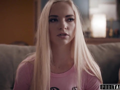 Blondine, Nahaufnahme, Tochter, Doppelpenetration, Aufs gesicht abspritzen, Lehrer, Jungendliche (18+), Flotter dreier